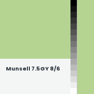 Color chip: Munsell 7.5GY 8/6
