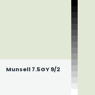 Color chip: Munsell 7.5GY 9/2