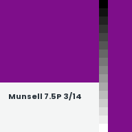 Color chip: Munsell 7.5P 3/14