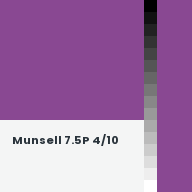 Color chip: Munsell 7.5P 4/10