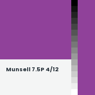Color chip: Munsell 7.5P 4/12