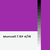 Color chip: Munsell 7.5P 4/16