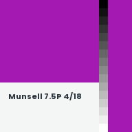 Color chip: Munsell 7.5P 4/18