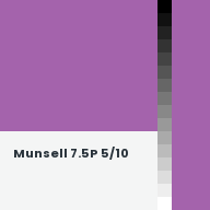 Color chip: Munsell 7.5P 5/10