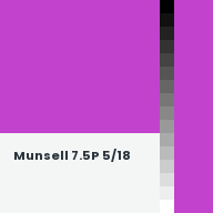 Color chip: Munsell 7.5P 5/18
