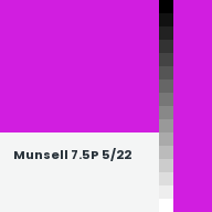 Color chip: Munsell 7.5P 5/22
