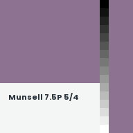 Color chip: Munsell 7.5P 5/4