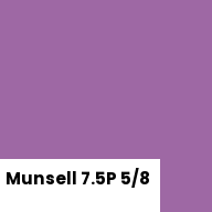 Color chip: Munsell 7.5P 5/8