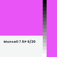 Color chip: Munsell 7.5P 6/20