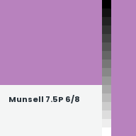 Color chip: Munsell 7.5P 6/8