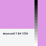 Color chip: Munsell 7.5P 7/10
