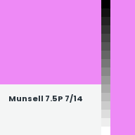Color chip: Munsell 7.5P 7/14