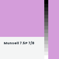 Color chip: Munsell 7.5P 7/8