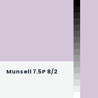 Color chip: Munsell 7.5P 8/2