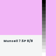 Color chip: Munsell 7.5P 8/8