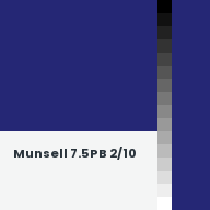 Color chip: Munsell 7.5PB 2/10