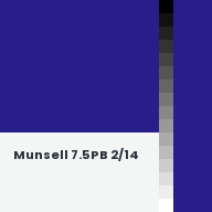 Color chip: Munsell 7.5PB 2/14