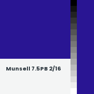 Color chip: Munsell 7.5PB 2/16