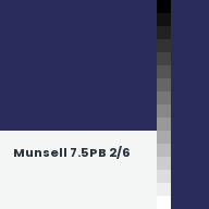 Color chip: Munsell 7.5PB 2/6