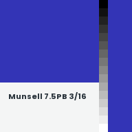 Color chip: Munsell 7.5PB 3/16