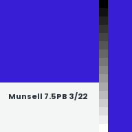 Color chip: Munsell 7.5PB 3/22