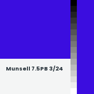 Color chip: Munsell 7.5PB 3/24