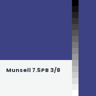 Color chip: Munsell 7.5PB 3/8
