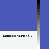 Color chip: Munsell 7.5PB 4/12
