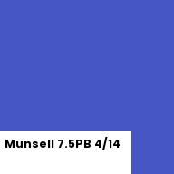 Color chip: Munsell 7.5PB 4/14