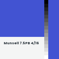 Color chip: Munsell 7.5PB 4/16