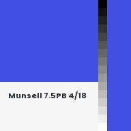 Color chip: Munsell 7.5PB 4/18