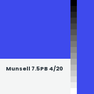Color chip: Munsell 7.5PB 4/20