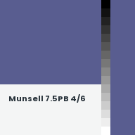 Color chip: Munsell 7.5PB 4/6