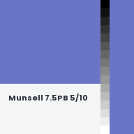 Color chip: Munsell 7.5PB 5/10