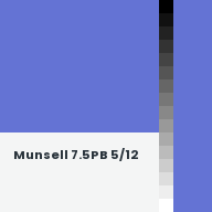 Color chip: Munsell 7.5PB 5/12