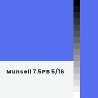 Color chip: Munsell 7.5PB 5/16
