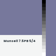 Color chip: Munsell 7.5PB 5/4