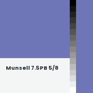 Color chip: Munsell 7.5PB 5/8