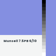Color chip: Munsell 7.5PB 6/10