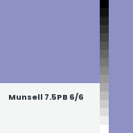 Color chip: Munsell 7.5PB 6/6