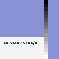 Color chip: Munsell 7.5PB 6/8