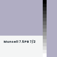 Color chip: Munsell 7.5PB 7/2