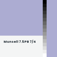 Color chip: Munsell 7.5PB 7/4