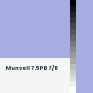 Color chip: Munsell 7.5PB 7/6