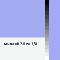 Color chip: Munsell 7.5PB 7/8