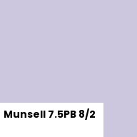 Color chip: Munsell 7.5PB 8/2