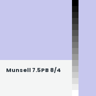 Color chip: Munsell 7.5PB 8/4
