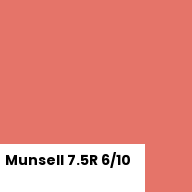 Color chip: Munsell 7.5R 6/10
