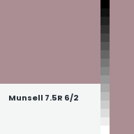 Color chip: Munsell 7.5R 6/2