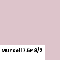 Color chip: Munsell 7.5R 8/2